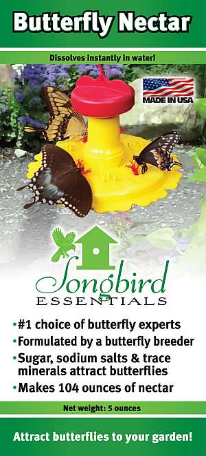 Songbird Butterfly Nectar - Each 5oz package makes 3.25 quarts of nectar!