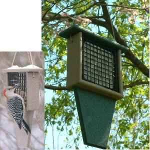 Rubicon Suet Feeder w/Tail Prop Hunter Driftwood