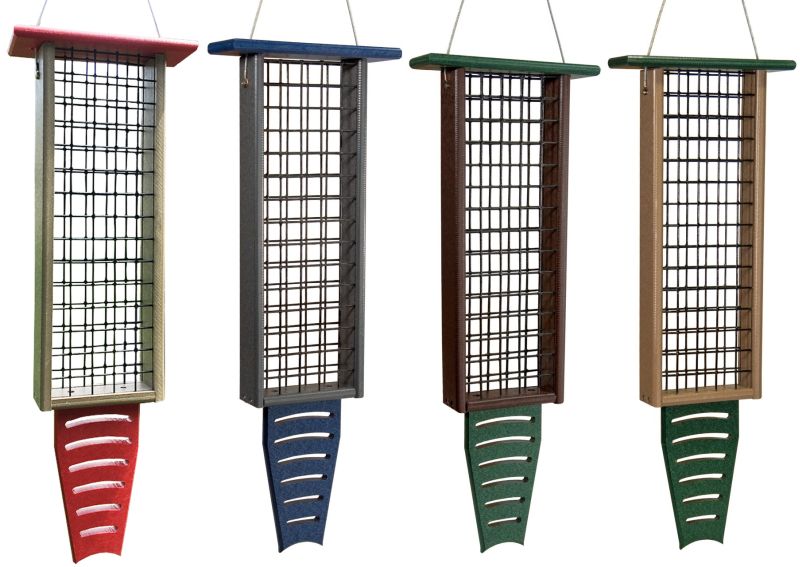 Recycled Poly Triple Tail Prop Suet Feeder