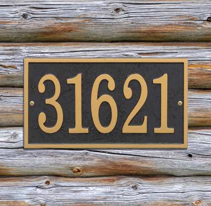 Whitehall Fast & Easy Rectangle House Number Plaque