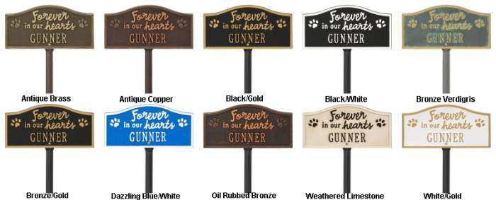 Forever in Our Hearts Personalized Pet Memorial Yard Sign