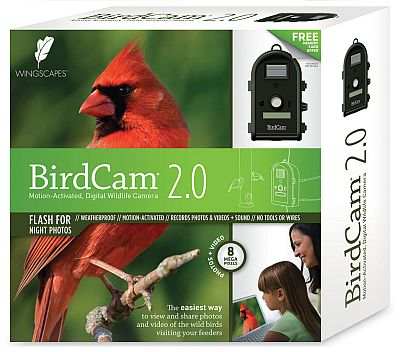 Wingscapes BirdCam 2.0 Motion-Activated Digital Camera makes a great gift for the backyard bird and wildlife enthusiast!