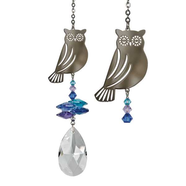 Crystal Fantasy Suncatcher Owl