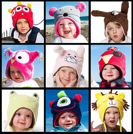 Luvali Reversible Winter Hats For Kids