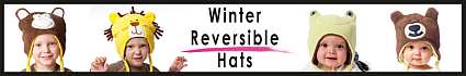 Luvali Reversible Winter Hats for Kids